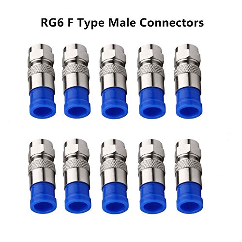 Ferramenta de compressão coaxial Gaobige Kit crimpador de cabo RG6 RG59 RG11 75-5 75-7 Dispitador de cabo coaxial com 10pcs F conectores