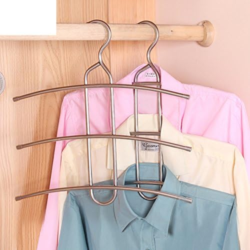 Yumuo criativo multifuncional aço inoxidável pendurado guarda-roupa de armazenamento racks racks domésticos secando rack-a