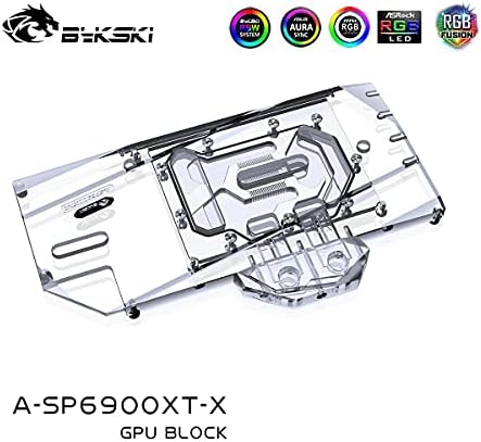Bloco GPU BYKSKI com placa traseira para Sapphire 6800 6900XT NITRO+ A-SP6900XT-X