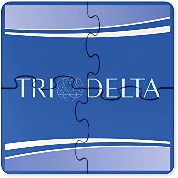 Delta Delta Delta Sororidade Hardboard Coaster Jigsaw Puzzle