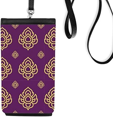 Kingdom Golden Golden Purple Art Ilustração Phone Carteira Bolsa de Mobile Bolsa Black Pocket