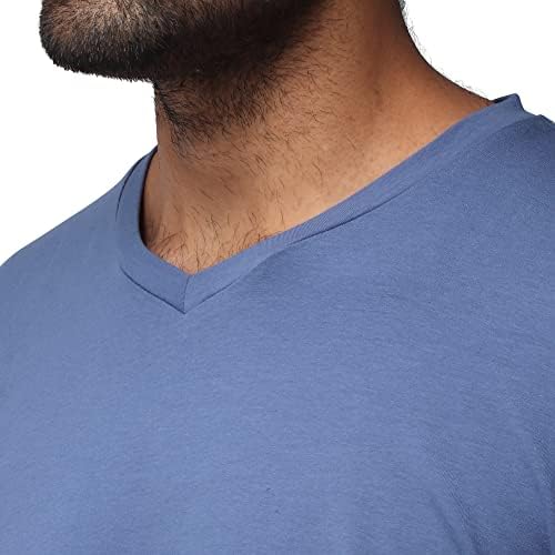 X RAY MEN HENLEY HENLEY T-shirt de manga longa, alongamento macio de algodão premium slim fit casual moda camiseta para homens
