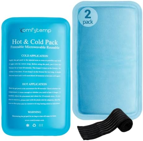 Pacotes de gelo reutilizáveis ​​confortáveis ​​para lesões 2 pacote e pacotes de máscara de olho em gel frio