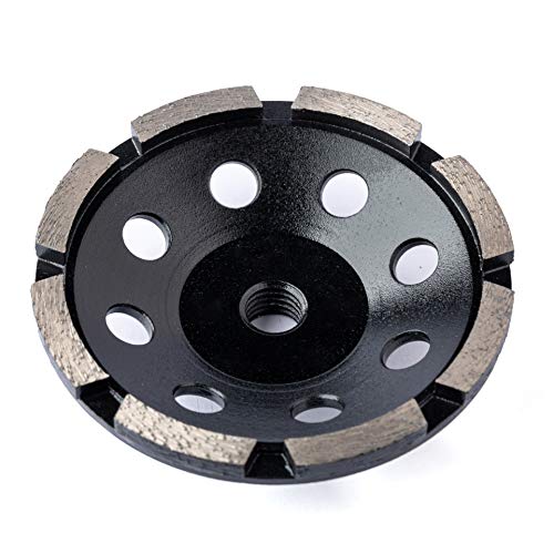 Roda de roda de roda de roda de diamante moedor de disco de diamante para concreto e tinta Epóxi Remoção de revestimento de máscara e epóxi 4-1/2 polegadas 5/8-11 polegadas furo