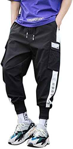 Calça de carga diyago para homens moda moda casual elegante calça confortável com calças de calça de ajuste de hip hop de vários países