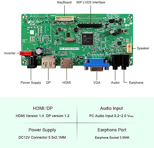 Fanyitek HD-MI VGA DP LVDS LOBRA POR 15.6 1366X768 1CCFL 30PIN N156B3-L01 N156B3-L02 CLAA156WA01A LTN160AT01 LCD Display