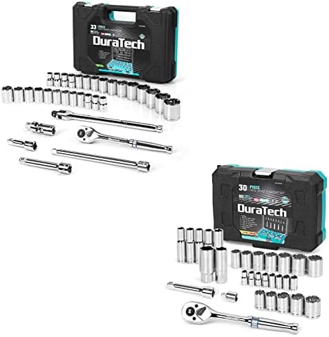 Duratech 1/2 Drive Socket Set and Duratech 3/8 & 1/4 Setor