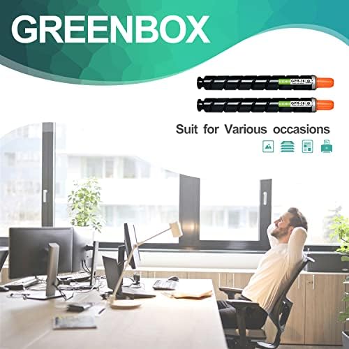 GreenBox Remanufacured GPR36 Toner Cartuction Substituição para Canon GPR-36 NPG-52 EXV34 PARA AVANÇO C2020 C2225I C2030 C2220 C2225 C2230 C2025I PRÉTRIMA 3782B003AA