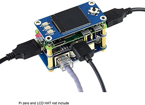 Poe Ethernet/USB Hub Hat para Raspberry Pi Zero, 1x RJ45 10m/100m Port Ethernet, portas 3x USB 2.0, compatível com o Hub