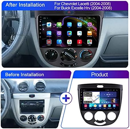 Multimedia Car Radio Multimedia Player 2 DIN Android 10 8 núcleo DSP compatível com Chevrolet Lacetti J200 Buick Excelle HRV No DVD Navi GPS WiFi DVR)