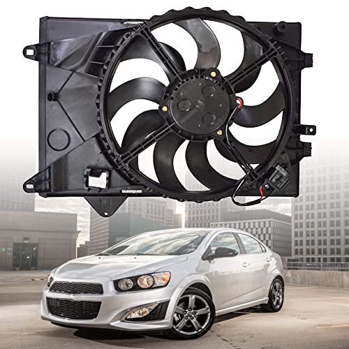 Substituição do conjunto do ventilador de resfriamento do radiador para 2012-2018 Sonic 1.8L Hatchback/Sedan Three Pins
