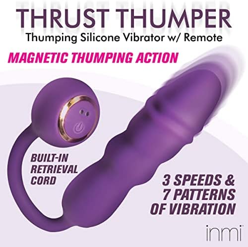 INMI PHILLHO THUMPER PHUSTING VIBRADOR PARA MULHERES COM REMOTO. Brinquedos sexuais para prazer e casais para adultos. Dildo vibratório