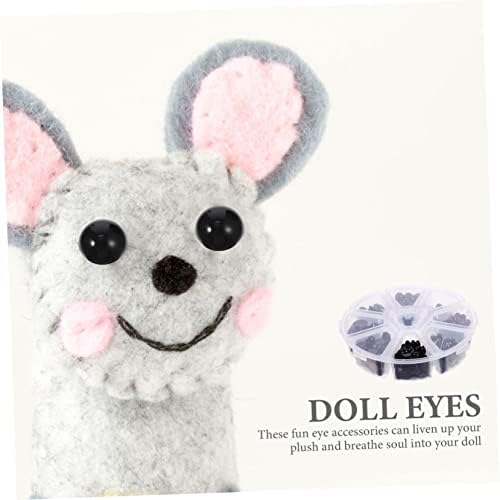 Coheali 410pcs Jóias Mini Olhos Fazendo Material Pin Eye Gallings Fake Needle Animais Doll Kit Eyes Plexht Felting Materiais