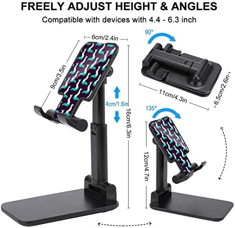 Snow Fox Ajuste Stand para celular ajustável comprimidos portáteis para o escritório de viagens de viagens no estilo preto