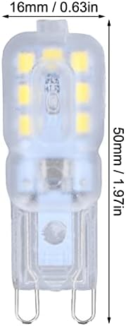 FTVogue 6pcs G9 Bulbo Dimmível 360 graus Proteção para os olhos 3W Lâmpada 14 LEDs para lâmpadas de gabinete lustres