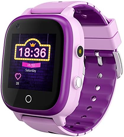 4G Smart Watch for Kids - IP67 GPS de GPS à prova d'água Watch LBS Tracker Wrist Smartwatch 1.3 tela sensível ao toque com lanterna SOS Câmera de alarme de bate -papo por voz de duas maneiras, presentes de aniversário para 3-12y