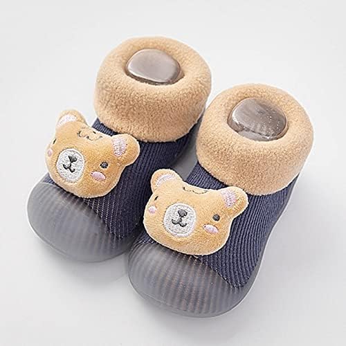 Baby Boots meninos 12 meses Infant Toddle Callowwear Inverno Sapatos de criança de fundo macio de fundo interno não deslize o piso