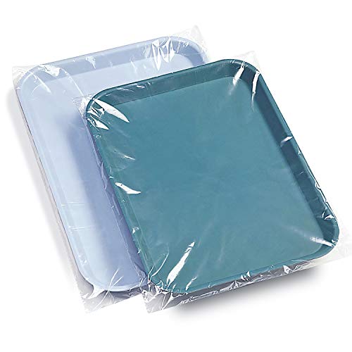 JMU Bibs dental 125pcs pacote com tampas de bandeja dental Tamanho B 10.5 x 14, caixa de 500