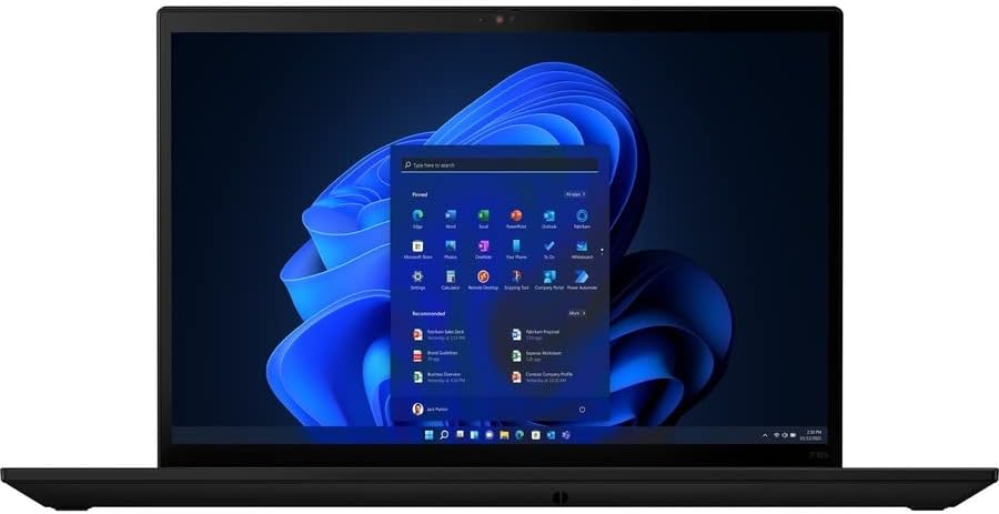 Lenovo ThinkPad P16S G1 21CK0019US 16 Estação de trabalho móvel na tela sensível