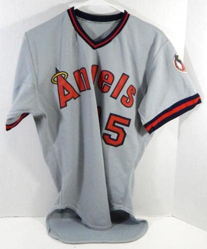1986 Salem Angels 15 Jogo emitiu Jersey Grey 42 DP24255 - Jerseys MLB usada para jogo MLB
