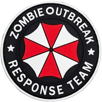 Resposta de Zombie Resposta Equipe PVC Militar Tactical Moral Patch Badges emblema Applique Hook Patches para acessórios de mochila de roupas