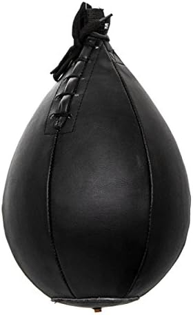 Bola de velocidade de couro PU Impact PU - Bola de suspensão em forma de pêra para boxe, MMA e Muay Thai - Equipamento de treinamento