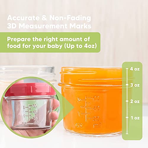 Panos orgânicos para meninos e meninas e pacote de recipientes de vidro de comida de bebê - pano de arroto, toalha recém -nascida
