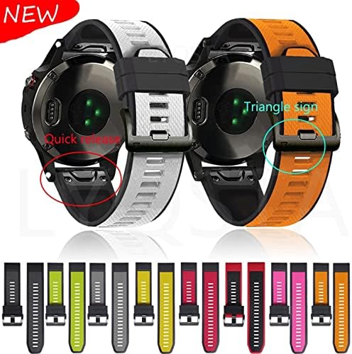 Kangdd 26 mm Silicone Redução rápida de silicone Strap para Garmin Fenix ​​6x 6 6s Pro 5x 5 mais 3HR Enduro Smartwatch EasyFit Wrist