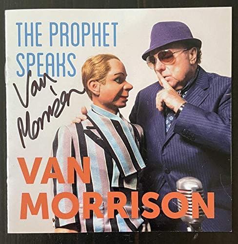 Van Morrison assinou autógrafo O Profeta Speaks CD Foket - Brown Eyed Girl Singer, Raro