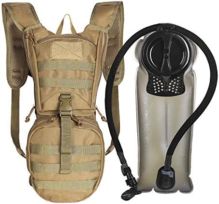 Pacote de hidratação tática Unigear Backpack 900D com bexiga de 2.5L para caminhadas, ciclismo, corrida, caminhada e