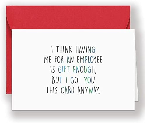 Humor, sou seu cartão emplye favorito para chefe, cartão de feliz dia de chefe, cartão de aniversário do coração do coração