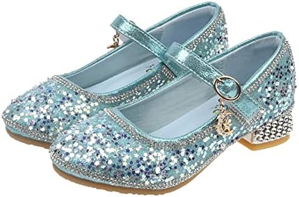 Sapatos infantis Sapatos de cristal Princesa sapatos solteiros de solteiro de solado de solteiro