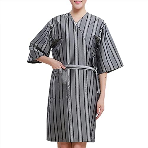 N/A Moda Women Spa vestido de spa confortável ao salão de beleza de beleza de beleza Kimono, com 1 bolso para spa