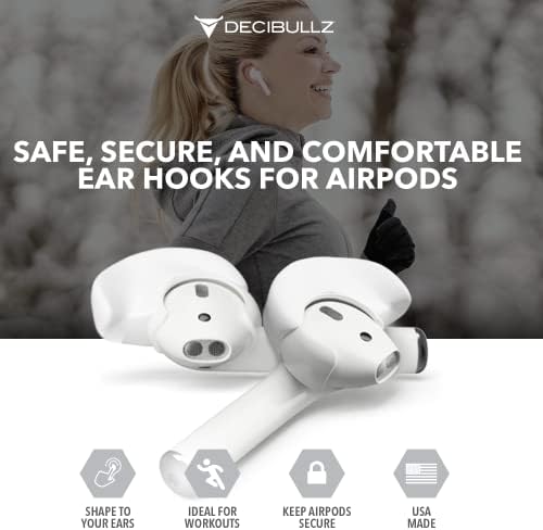 Decibullz Capas moldáveis ​​personalizadas e ganchos de ouvido, acessórios universais de fones de ouvido, compatíveis