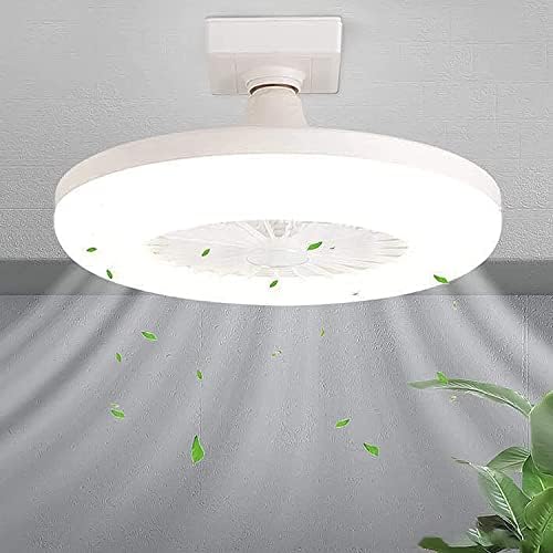 LEVO DE LUZ DE TELO MODERNO DE TETROMENTO BRANCO - Ventilador moderno de teto de montagem em rubor integral - 2 -em 1 kit de luz