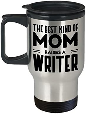 Funny Writer Day da Mãe 14oz Caneca de viagem isolada - O melhor tipo de mãe - Presente de copo de sarcasmo inspirado de filho e filha