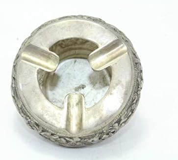 Gemas Rajasthan feitas à mão pequena de cigarro de cinzas de cinzas de camelo de animal gravado à mão de prata sólida