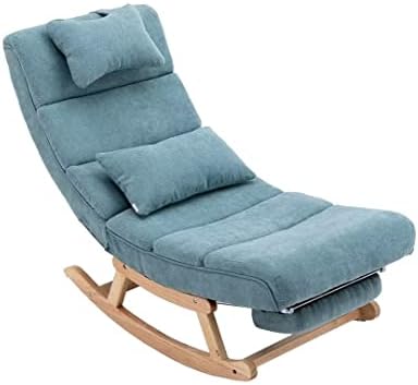 Cadeira de balanço de berçário de Zaboro, cadeira de sotaque de balanço de planador estofados com apoio de pé com apoio de pé,
