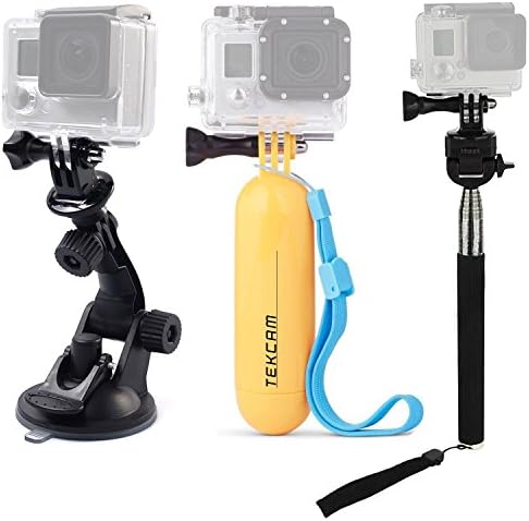 Kits de acessórios para câmeras de ação tekcam compatível com o herói GoPro 11 10 9 8 7/akaso ek7000/corajoso 4/7 le/v50x/dragão