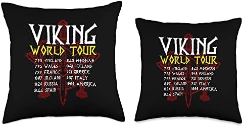 Visite a loja Viking World Touring Apparel Store Viking World Touring Funny Rock Concert Style Pillow, 16x16, multicolor