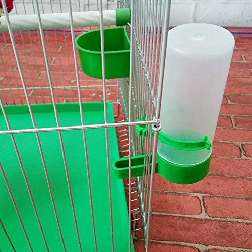 Gaiola de pássaro pendurada Zhying, gaiola de estimação dobrável de metal com bandeja, para externo interior, instalação fácil,