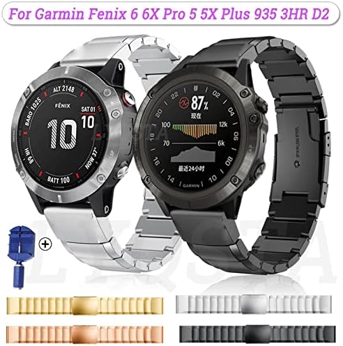 Ganyuu Smart Watch Band tapas para Garmin Fenix ​​6 6s 6x Pro 5x 5 5s mais 3 HR 935 945 Mk1 D2 S60 Straping de cinta rápida