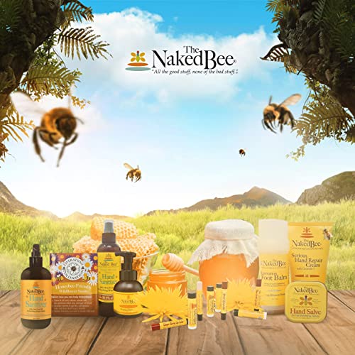 A abelha nua lavanda e a cera de abelha creme de reparo de mãos sérias 8 oz.