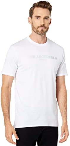 Karl Lagerfeld Paris Men's Foil Karl Logo Crew Neck Circh