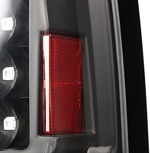 Spec-d Tuning Black LED Brake Lights w/lâmpadas de sinal compatíveis com 2005-2015 Nissan Armada, esquerda + conjunto do par direito