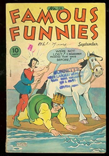 Famous Funnies 134 1945-Buck Rogers-George Carlson Art VG