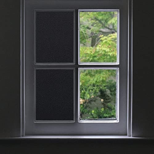 Placa -estática Blackout Window Film Privacidade: Bloqueio de luz Bloqueio de privacidade Filme de tingimento de tingimento de tingimento para casa bloqueio de sol janela Janela de tonalidade tampa da janela tampa da janela