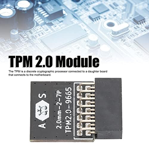 Módulo de segurança de criptografia TPM 2.0, processador de criptografia TPM de 14 pinos de 14 pinos, suporte de suporte 7 64 bits, Win 8.1 32 ou 64 bits, vence 10 64 bits, componente do sistema de módulos TPM para asus lp-Black