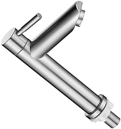 Torneira de pia de banheiro de maçaneta única de torneira ao ar livre: torneira de bifurcação única de aço inoxidável Torneira de torneira de torneira de torneira de torneira de torneira de cozinha 18. 5x6. Torneira de banheiro de 2 cm