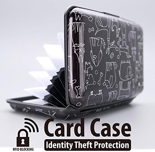 RFID bloqueando o titular de cartão de crédito de alumínio portador de cartões de carteira de carteira de carteira de metal